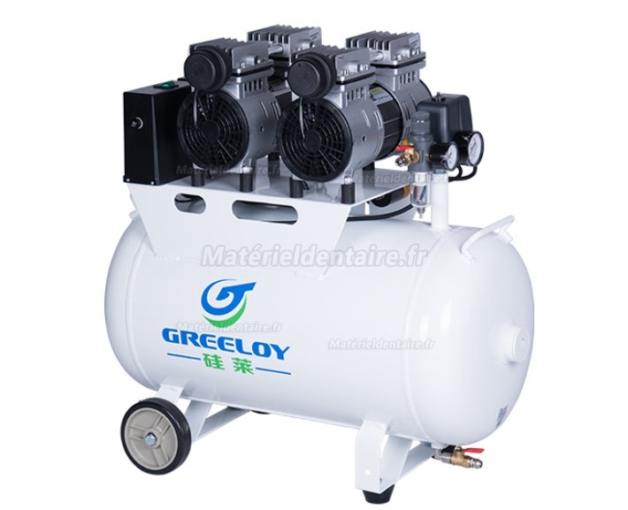 Greeloy® GA-62 Compresseur sans huile pour 3 postes 60 litres 1200W