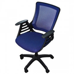 Chaise bureau dactylo bleue