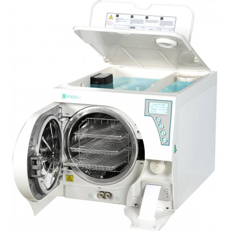 P&T® 23L Autoclave Classe B avec reservoirs en haut et porte automatique