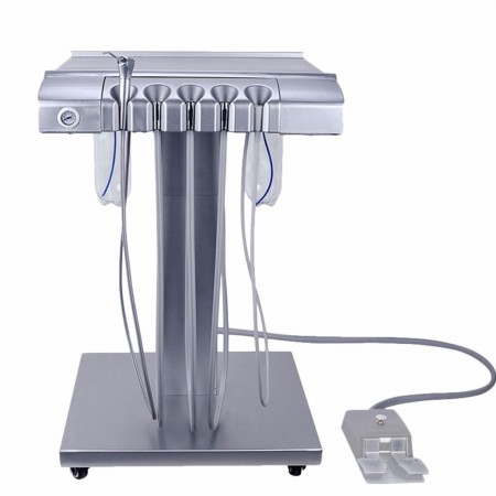 Unités dentaires portables Pneumatic Elevation Entièrement en métal avec deux bouteilles