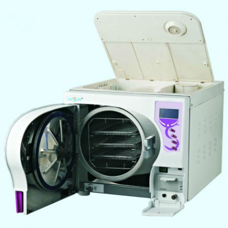 SUN® 23L Stérilisateur Autoclave de 3 vacuums pulsatoires avec imprimante et tank en haut