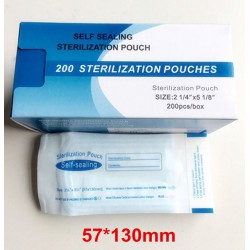 200Pcs Sachet de stérilisation pour autoclave Auto-scellants Indicateurs Doubles...