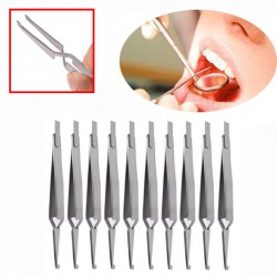 10pcs Dentaire Support direct Orthodontique Forceps d'extraction Brucelles dente...