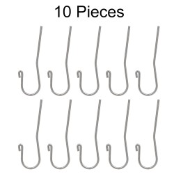 10pcs Acier inoxydable dentaire Lèvre Crochet Localisateur d'apex