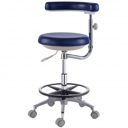 Siège dentaire Tabouret médecin dentiste mobile Classic avec repose-bras QY-500N