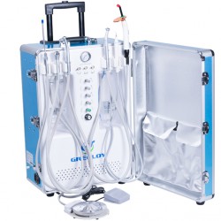 Greeloy® GU-P206S Unité Dentaire Portable avec Compresseur d'Air