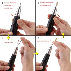 JSDA® JD101-H Micro moteur portable 25,000 RPM avec pièce à main