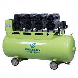 Greeloy® GA-64 Compresseur air sans huile 120 litres 2400W