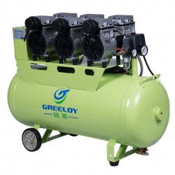Greeloy® GA-63 Compresseur sans huile 90 litres 1800W