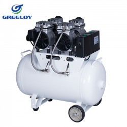 Greeloy® GA-62 Compresseur sans huile pour 3 postes 60 litres 1200W