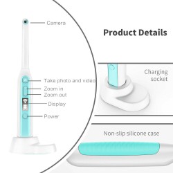 Caméra intra-orale Wifi dentaire oral Endoscope haute définition sans fil LED Séance photo Android