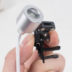 1W Clip Clamp LED Lampe frontale pour dentaire loupe