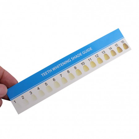 Blanchiment des dents Guide de teinte Échantillon de comparaison Tableau de couleurs Blanchiment de laboratoire dentaire