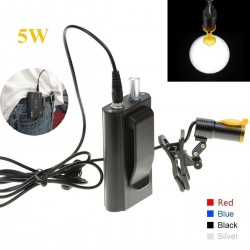 Type de clip de phare dentaire 5W LED avec filtre + clip de ceinture pour lunett...