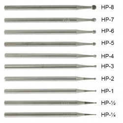 10 pièces WaveDental fraise carbure de tungstène HP 1/4 1/2 1 2 3 4 5 6 7 8 10 #...