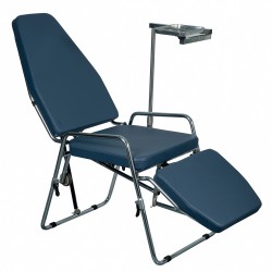 Greeloy GU-P101 Fauteuil portable pliable dentaire avec sac à dos noir + plateau à instruments