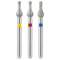 5/boîte fraises diamantées dentaires (grain fin/très fin/moyen)