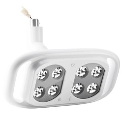 Lampe pour fauteuil dentaire bicolore réglable 8 LED 10W avec interrupteur à capteur
