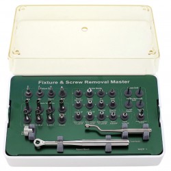 Kit complet d'extraction implants et vis implantaires MCT FSRK-02 - Extracteur de guide de forage