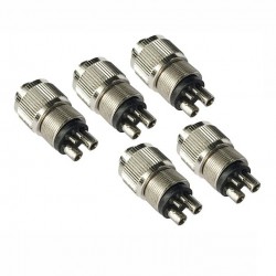 5 pièces Convertisseur 4 trous vers 2 trous pour pièce à main dentaire à haute vitesse