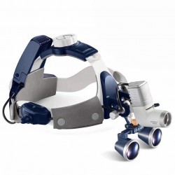 KWS FD501K 2,5X loupes dentaires binoculaires + KD-205AY-2 5W lampe frontale dentaire LED avec 2 piles