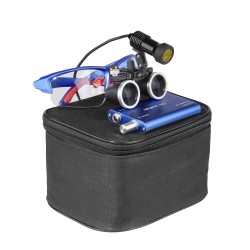 Loupes binoculaires dentaires 3,5X + Lampe frontale LED dentaire 5W avec filtre