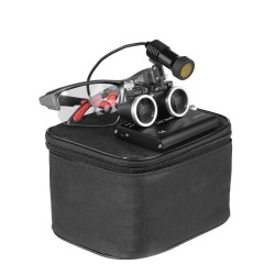 Loupes binoculaires dentaires 3,5X + Lampe frontale LED dentaire 5W avec filtre