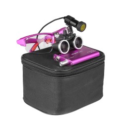Loupes binoculaires dentaires 3,5X + Lampe frontale LED dentaire 5W avec filtre