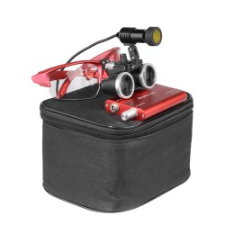 Loupes binoculaires dentaires 3,5X + Lampe frontale LED dentaire 5W avec filtre
