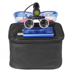 Loupes binoculaires dentaires 3,5X + Lampe frontale LED dentaire 5W avec filtre
