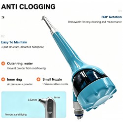 3H T7 aéropolisseur dentaire, pièce à main de hygiène prophylaxie (supragingival + sous-gingival)