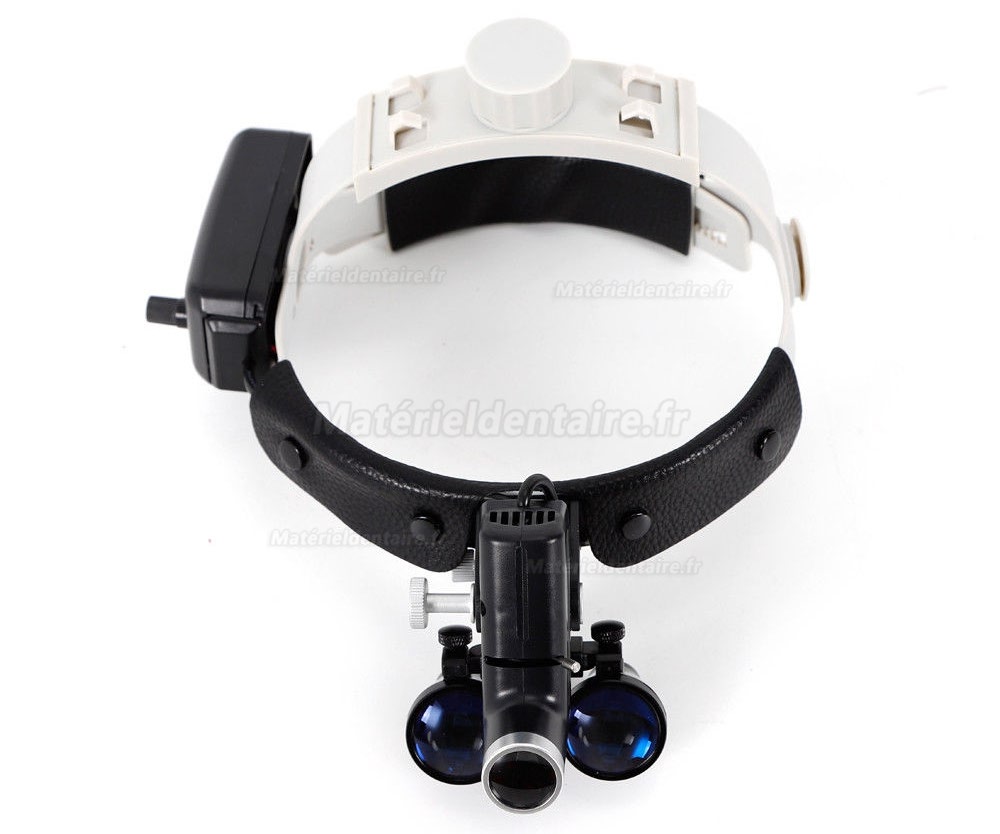 3.5X 5W Loupe de bandeau médical chirurgical à LED dentaire avec lumière pour l'oto-rhino-laryngologie