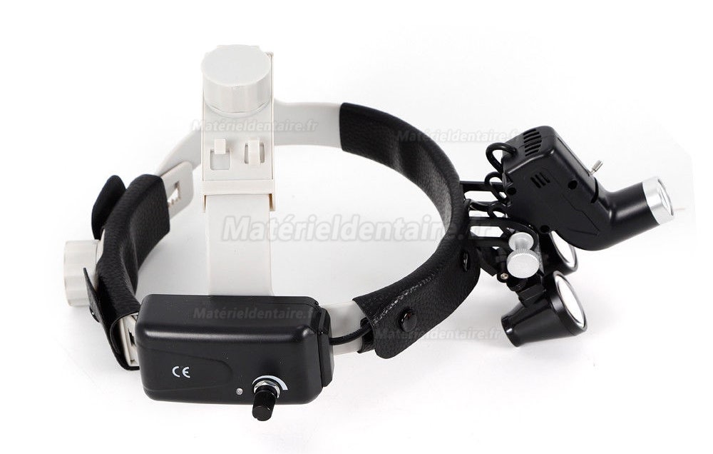 3.5X 5W Loupe de bandeau médical chirurgical à LED dentaire avec lumière pour l'oto-rhino-laryngologie