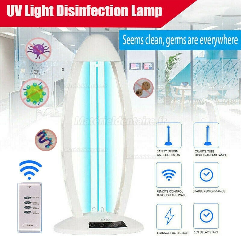 38W Lampe Germicide Ultraviolet Ozone UV Stérilisation Germicide Ultraviolette Lampe de Désinfection de la Maison