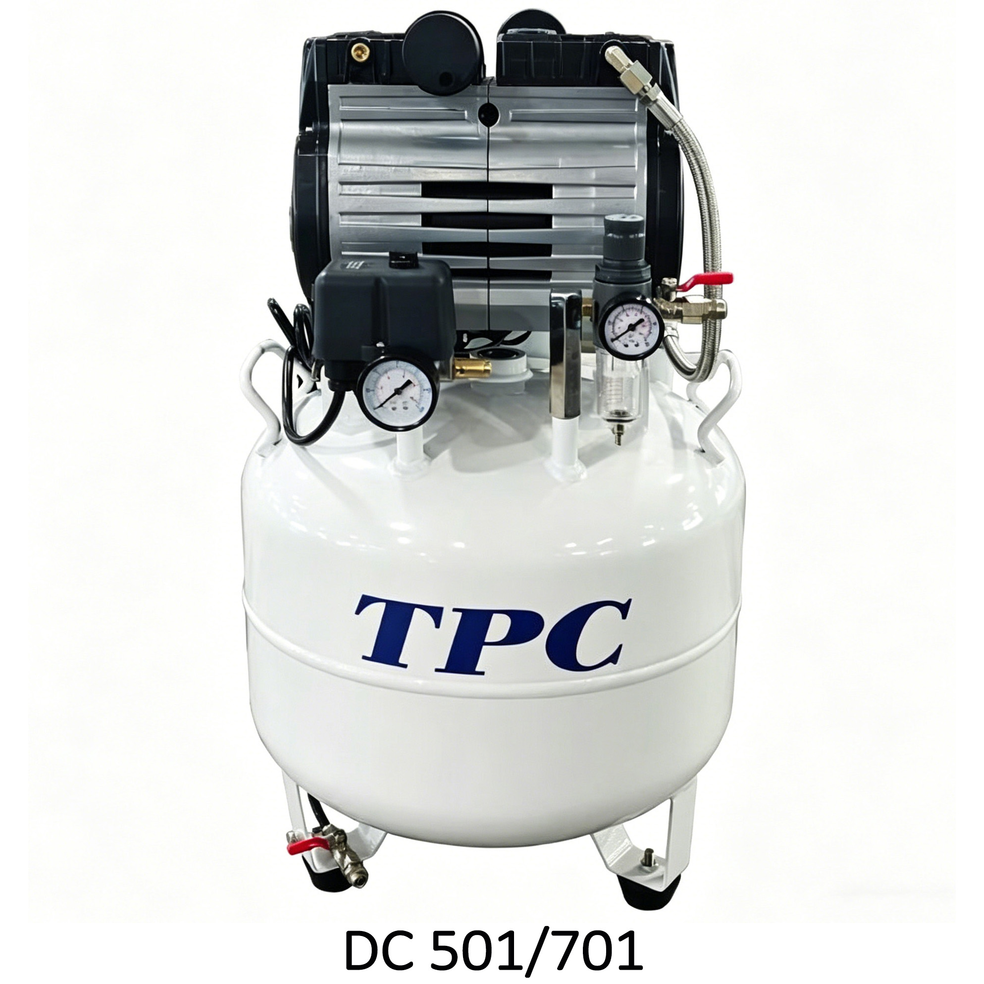 TPC DC701/702/703/704 compresseur silencieux sans huile 32-120L