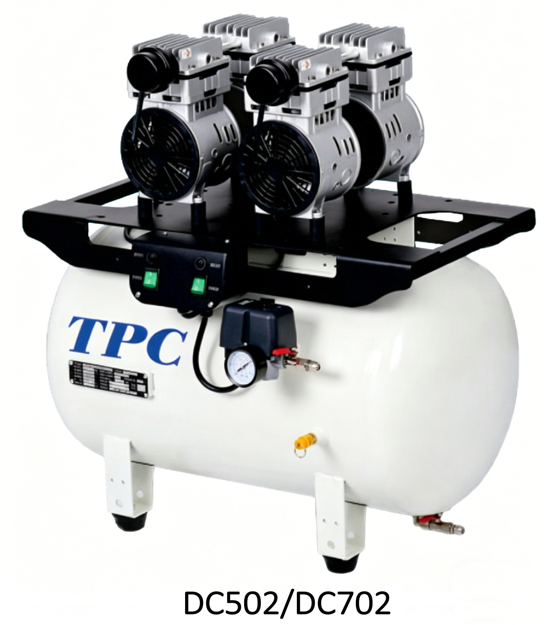 TPC DC701/702/703/704 compresseur silencieux sans huile 32-120L