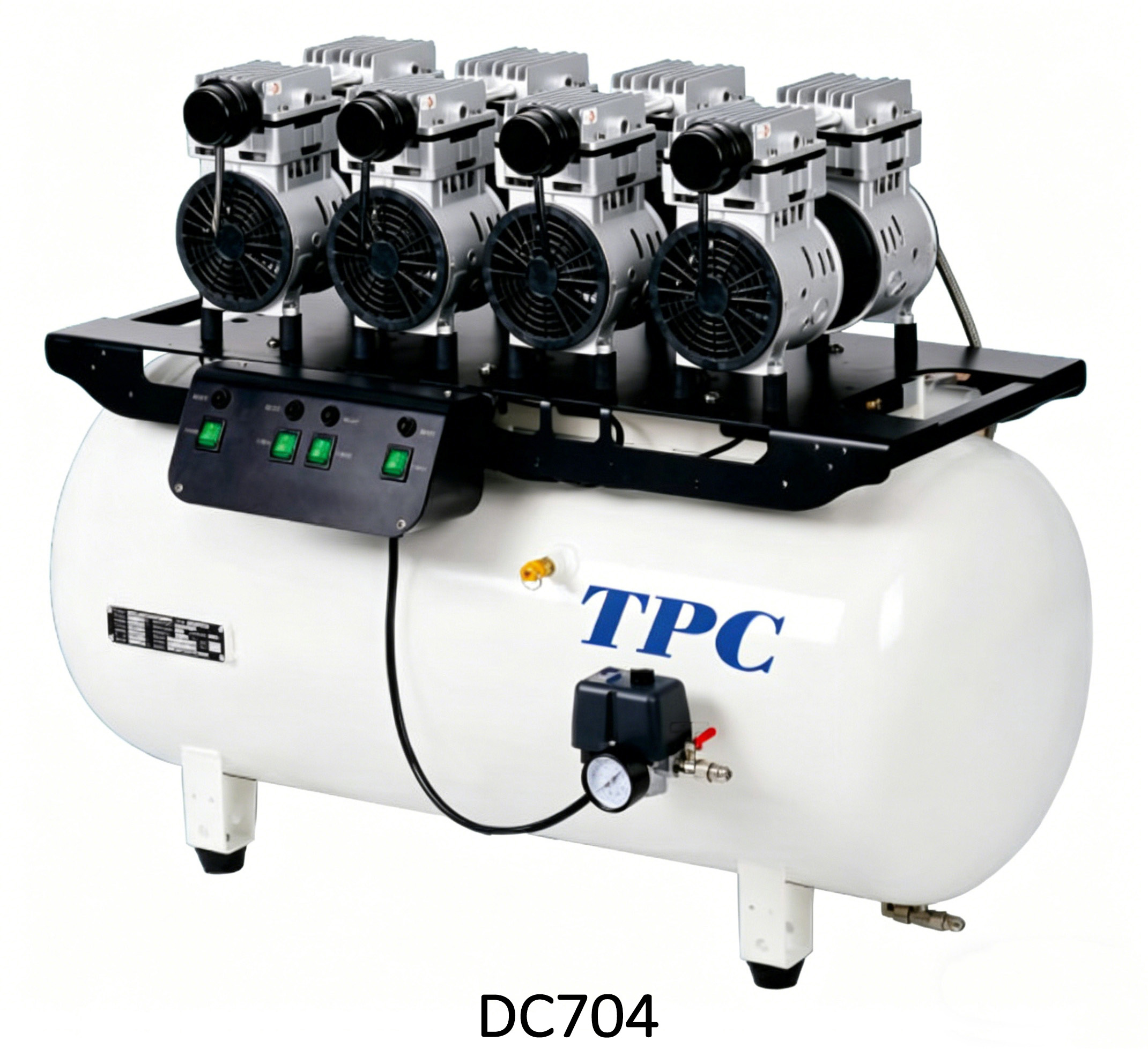 TPC DC701/702/703/704 compresseur silencieux sans huile 32-120L