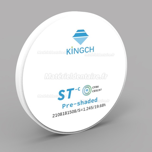 Kingch® ST-C 98/95/89mm disques zircone pré-ombré laboratoire dentaire