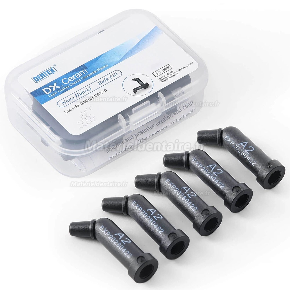 10 Capsules/boîte A1/A2/A3/A3.5 Résine composite dentaire photopolymérisable