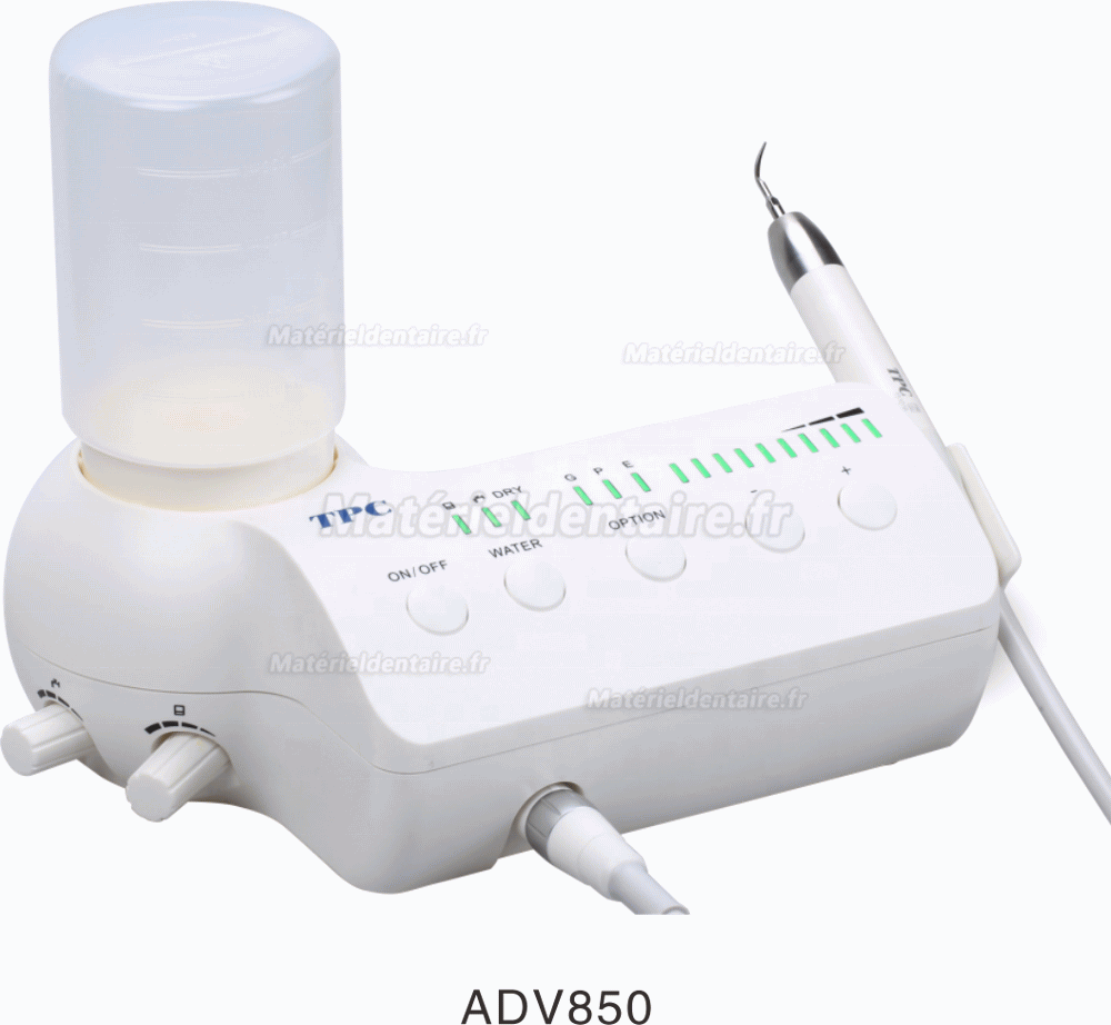 TPC ADV850-LED LED Détartreur ultrasonique avec bouteille
