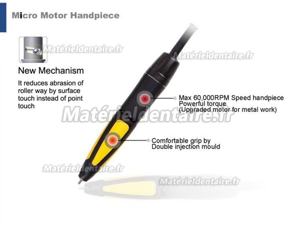 Micronx® Micromoteur Brushless BL-800A 60 000 RPM (Pièce à main)