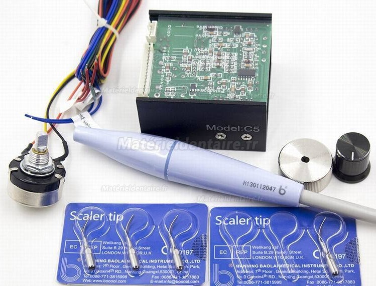 Baolai C5 Détartreur integé à ultrasons avec H1 Pièce à main scellée & 4 inserts Baolai C5 Détartreur integé à ultrasons avec H1 Pièce à main scellée & 4 inserts