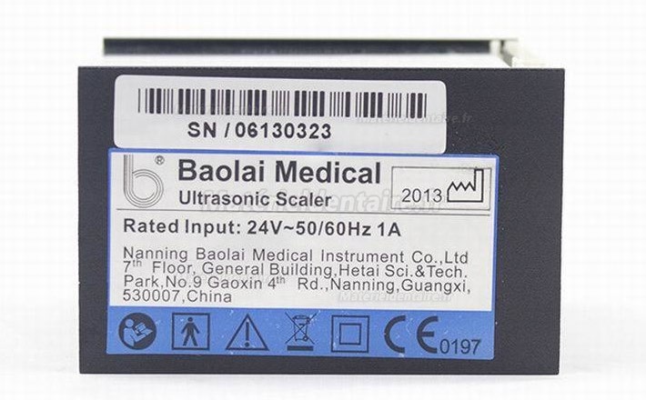 Baolai C5 Détartreur integé à ultrasons avec H1 Pièce à main scellée & 4 inserts