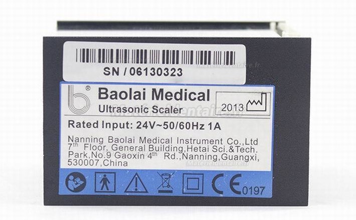 Baolai C5 Détartreur integé à ultrasons avec H1 Pièce à main scellée & 4 inserts Baolai C5 Détartreur integé à ultrasons avec H1 Pièce à main scellée & 4 inserts