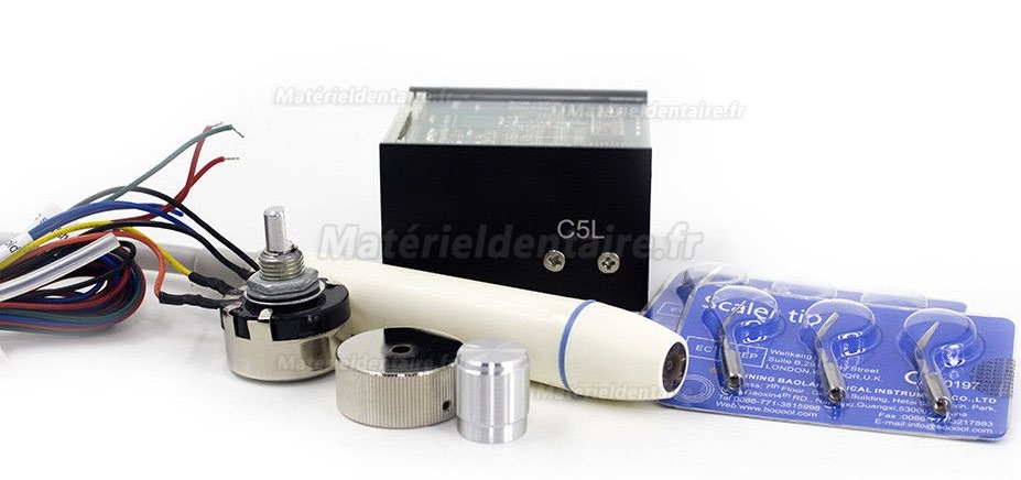 Baolai dentaire Détartreur integé à ultrasons avec L1 LED Pièce à main scellée & 4 inserts Baolai dentaire Détartreur integé à ultrasons avec L1 LED Pièce à main scellée & 4 inserts