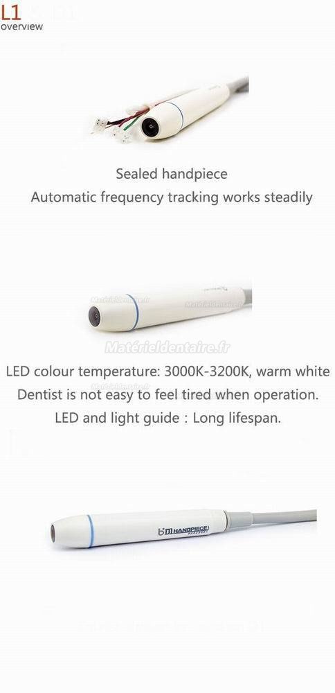Baolai dentaire Détartreur integé à ultrasons avec L1 LED Pièce à main scellée & 4 inserts Baolai dentaire Détartreur integé à ultrasons avec L1 LED Pièce à main scellée & 4 inserts
