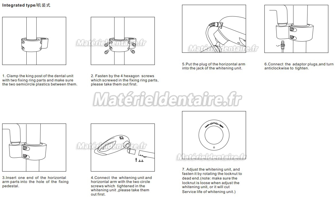 YUSENDENT® C-Bright-B Machine à Blanchir les Dents Installation