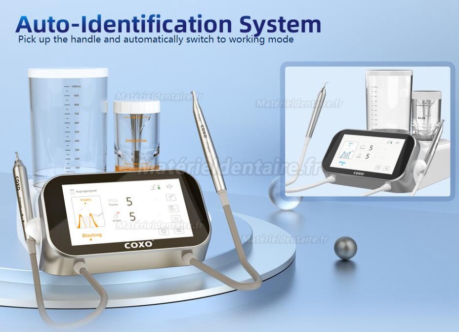 COXO® PT MASTER Détartreur ultrasonique et Aéropolisseur dentaire 2 en 1