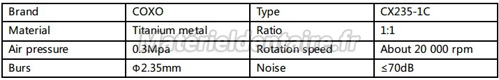 YUSENDENT® CX235-1C Contre-angle dentaire à LED NSK S-Max M25L Style