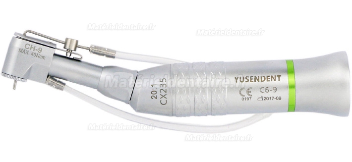 YUSENDENT® CX235 C6-9 Contre angle endodontie(bague verte 20 : 1)